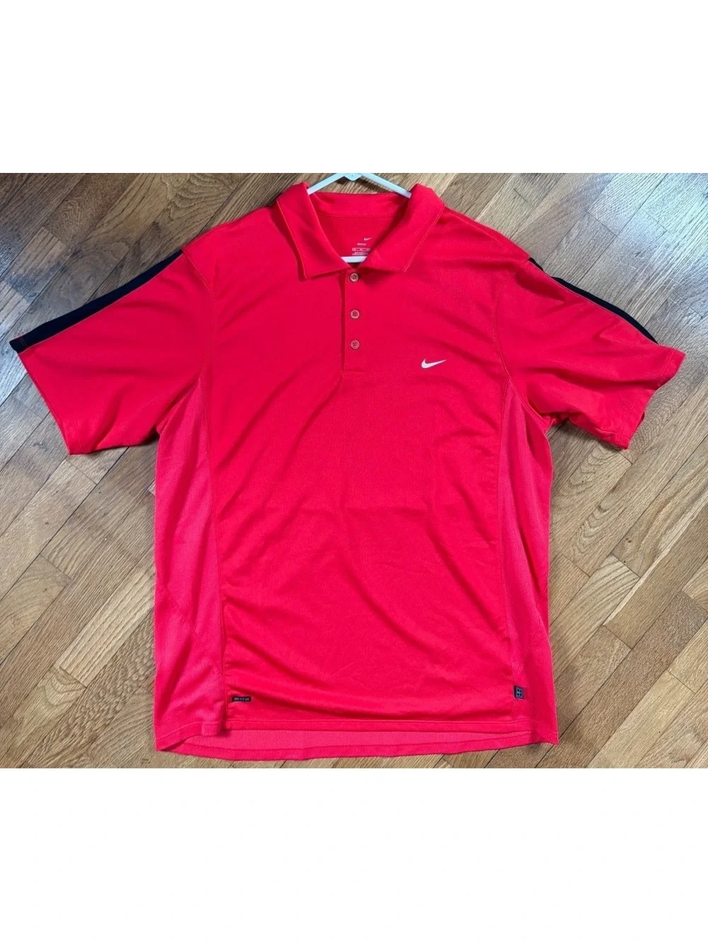 XL - Men - Nike Dri-FIT UV Red Polo Golf